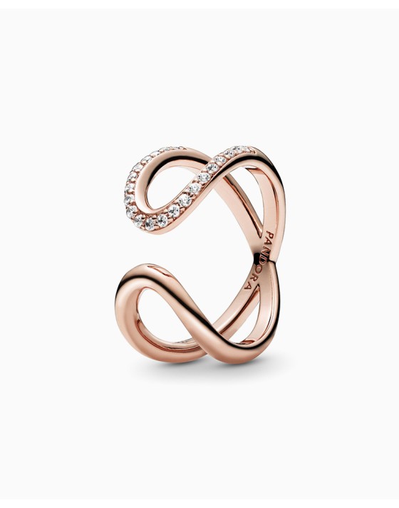 Pandora wrapped open infinity ring