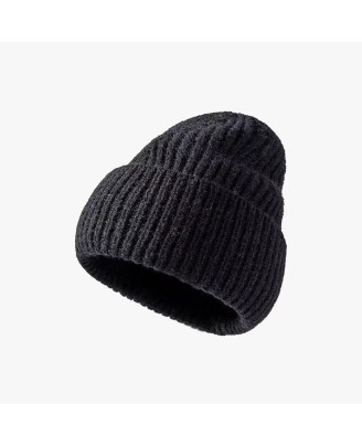 Stylish striped thick and warm knitted hat