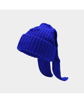 Outdoor warm and cute bunny ear knit hat