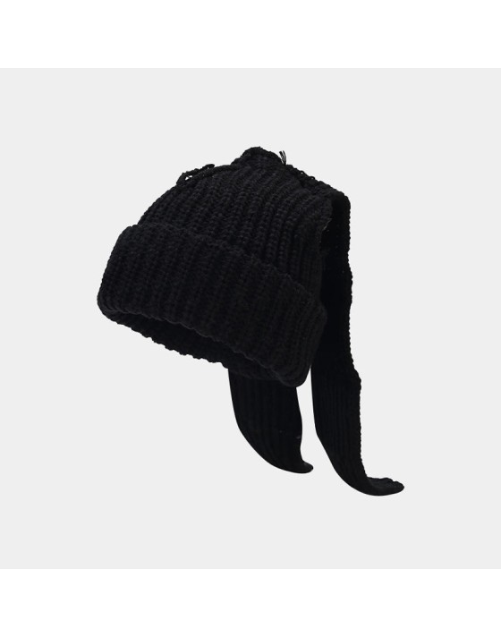 Outdoor warm and cute bunny ear knit hat Outdoor warm and cute bunny ear knit hat