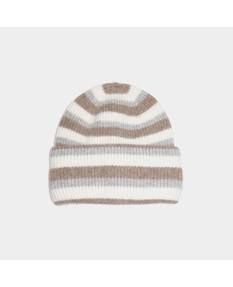 New warm and thick striped knit hat