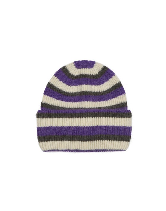 New warm and thick striped knit hat