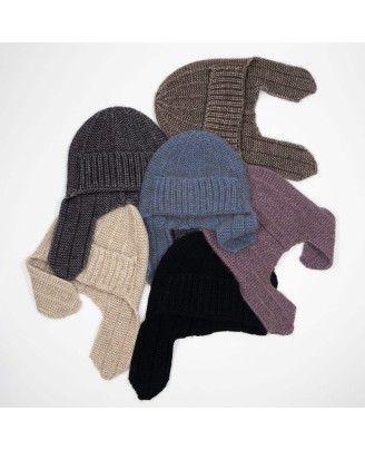 High-elasticity warm ear-protecting knitted hat