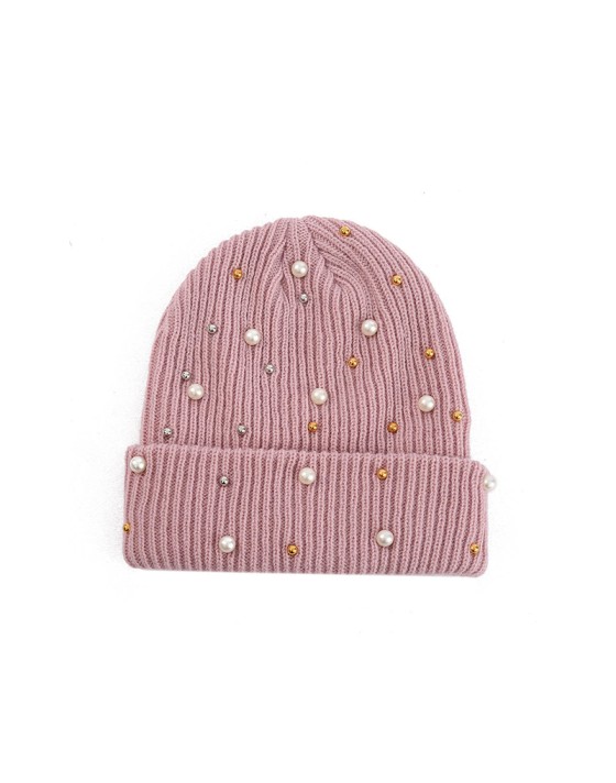 Luxurious pearl-embellished knitted hat Luxurious pearl-embellished knitted hat