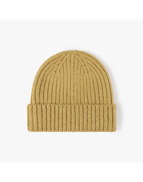 Casual rolled-brim warm ribbed knit hat Casual rolled-brim warm ribbed knit hat