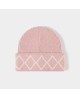High-quality diamond pattern knitted hat