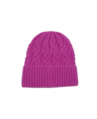 Thickened warm outdoor jacquard knitted hat